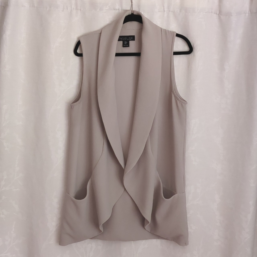 Rachel Zoe Long Tan Vest